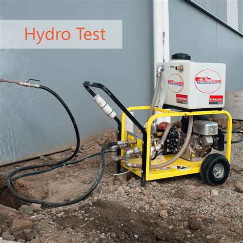 drop test plumbing|hydrostatic sewer line testing.